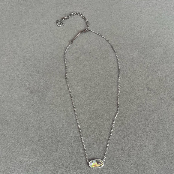 Kendra Scott Silver Necklace with Multicolor Pendant - Picture 9 of 9